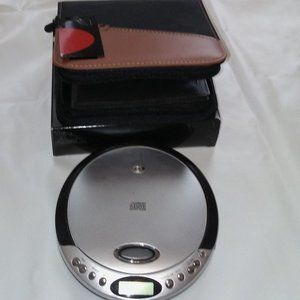 Portable CD player with CD case